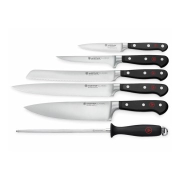 Wüsthof - Conjunto de facas de cozinha CLASSIC 6 pçs preto