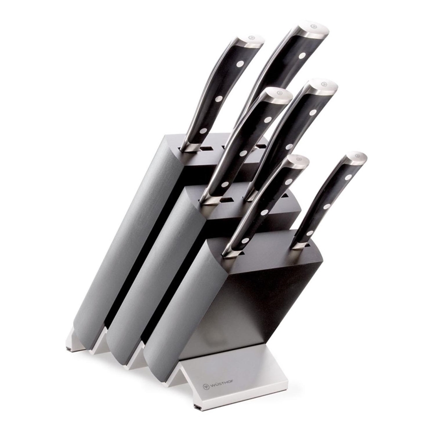 Wüsthof - Conjunto de facas de cozinha com suporte CLASSIC IKON 7 peças freixo/preto