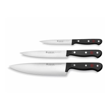 Wüsthof - Conjunto de facas de cozinha GOURMET 3 pçs preto