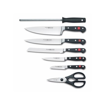 Wüsthof - Conjunto de facas de cozinha num suporte CLASSIC 8 unid. cinza/bege