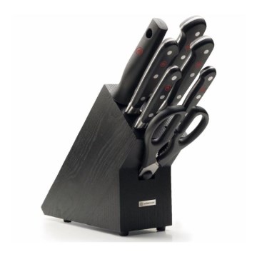 Wüsthof - Conjunto de facas de cozinha num suporte CLASSIC 8 unid. cinza/preto