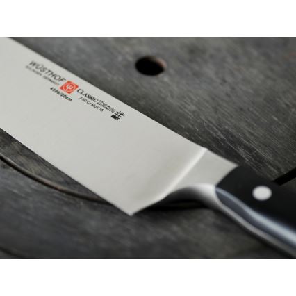 Wüsthof - Conjunto de facas de cozinha num suporte CLASSIC IKON 7 unid. cinza/preto