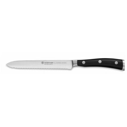 Wüsthof - Conjunto de facas de cozinha num suporte CLASSIC IKON 7 unid. cinza/preto