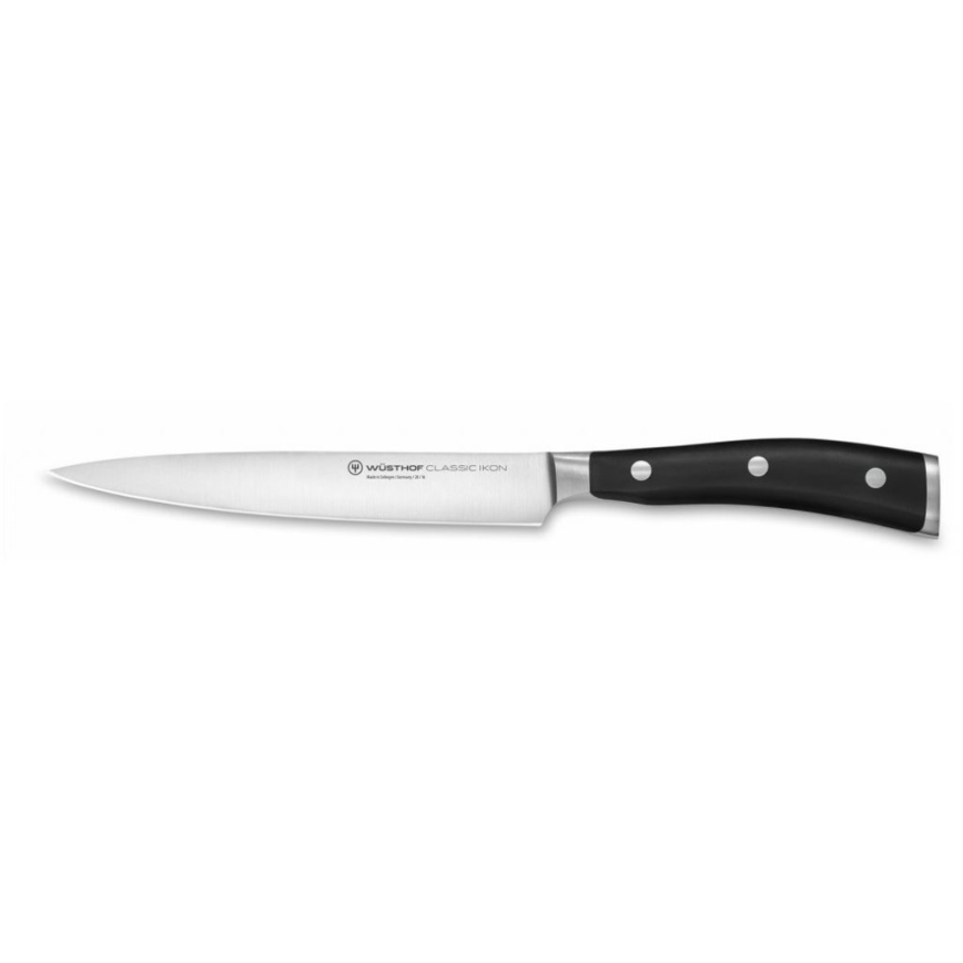 Wüsthof - Conjunto de facas de cozinha num suporte CLASSIC IKON 7 unid. cinza/preto
