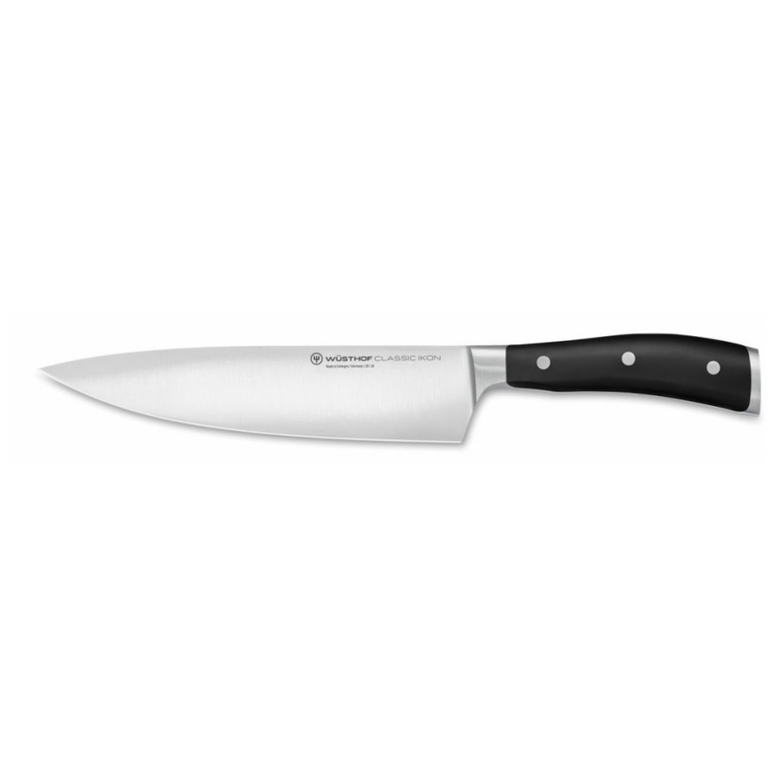 Wüsthof - Conjunto de facas de cozinha num suporte CLASSIC IKON 7 unid. cinza/preto
