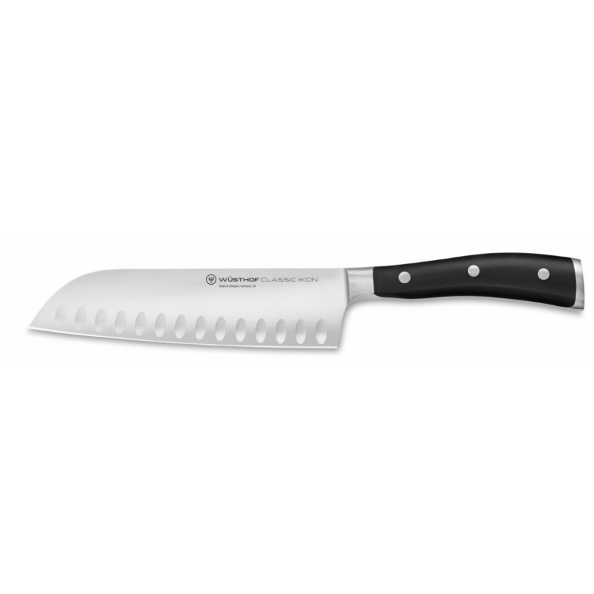 Wüsthof - Conjunto de facas de cozinha num suporte CLASSIC IKON 7 unid. cinza/preto