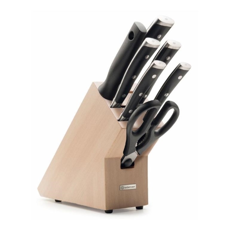 Wüsthof - Conjunto de facas de cozinha num suporte CLASSIC IKON 8 pçs faia