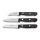 Wüsthof - Conjunto de facas de cozinha para legumes GOURMET 3 pcs preto