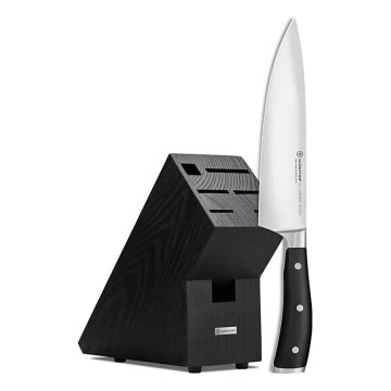 Wüsthof - Faca de chefe CLASSIC IKON 20 cm num suporte faia/preto