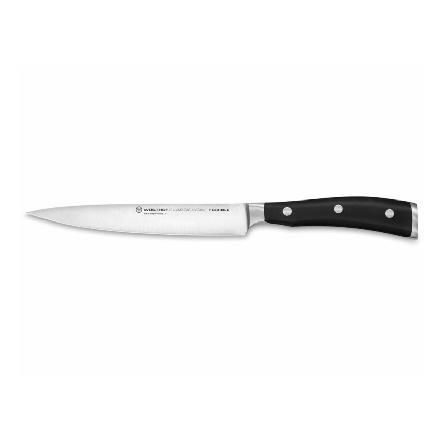 Wüsthof - Faca de cozinha para cortar filetes CLASSIC IKON 16 cm preto