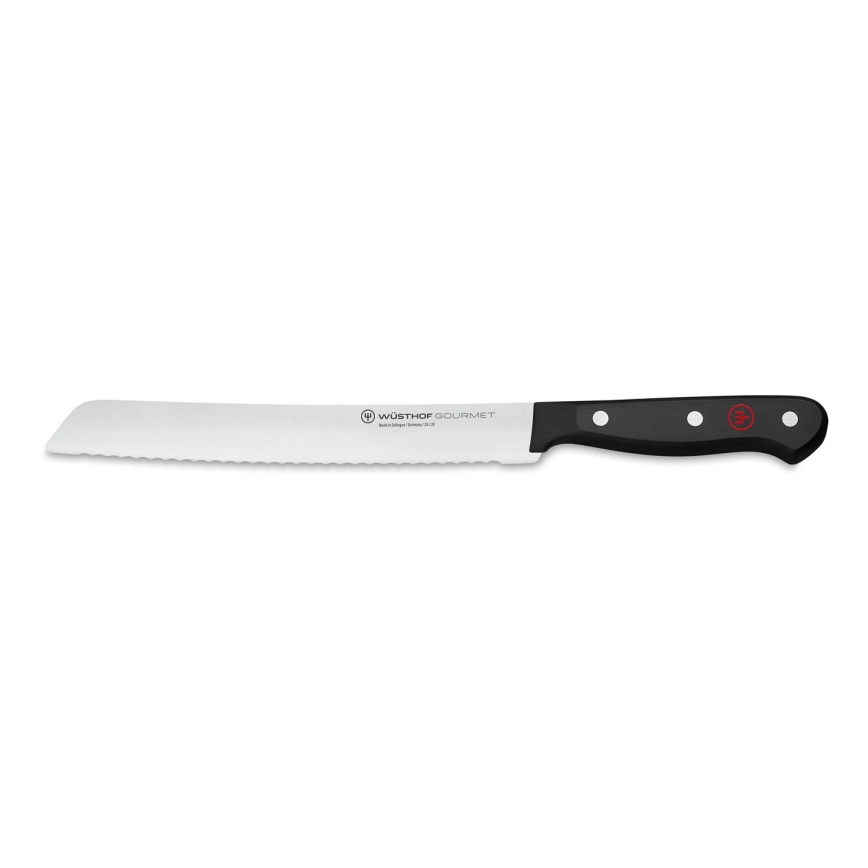 Wüsthof - Faca de cozinha para cortar pão GOURMET 20 cm preto