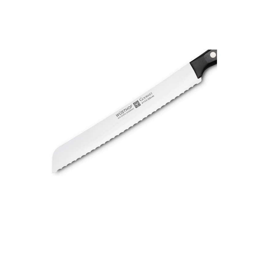 Wüsthof - Faca de cozinha para cortar pão GOURMET 20 cm preto