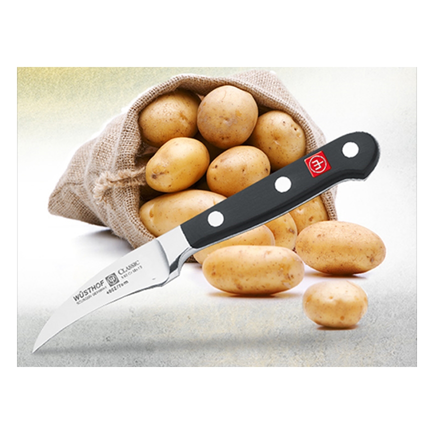 Wüsthof - Faca de cozinha para descascar CLASSIC 7 cm preto