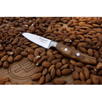 Wüsthof - Faca de cozinha para legumes AMICI 9 cm madeira de oliveira