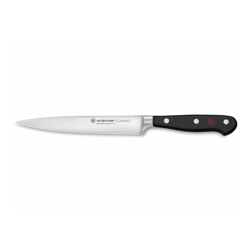 Wüsthof - Faca de cozinha para presunto CLASSIC 16 cm preto