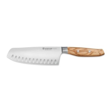 Wüsthof - Faca de cozinha santoku AMICI 17 cm madeira de oliveira
