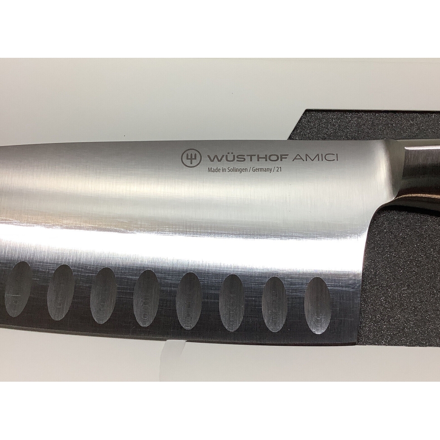 Wüsthof - Faca de cozinha santoku AMICI 17 cm madeira de oliveira