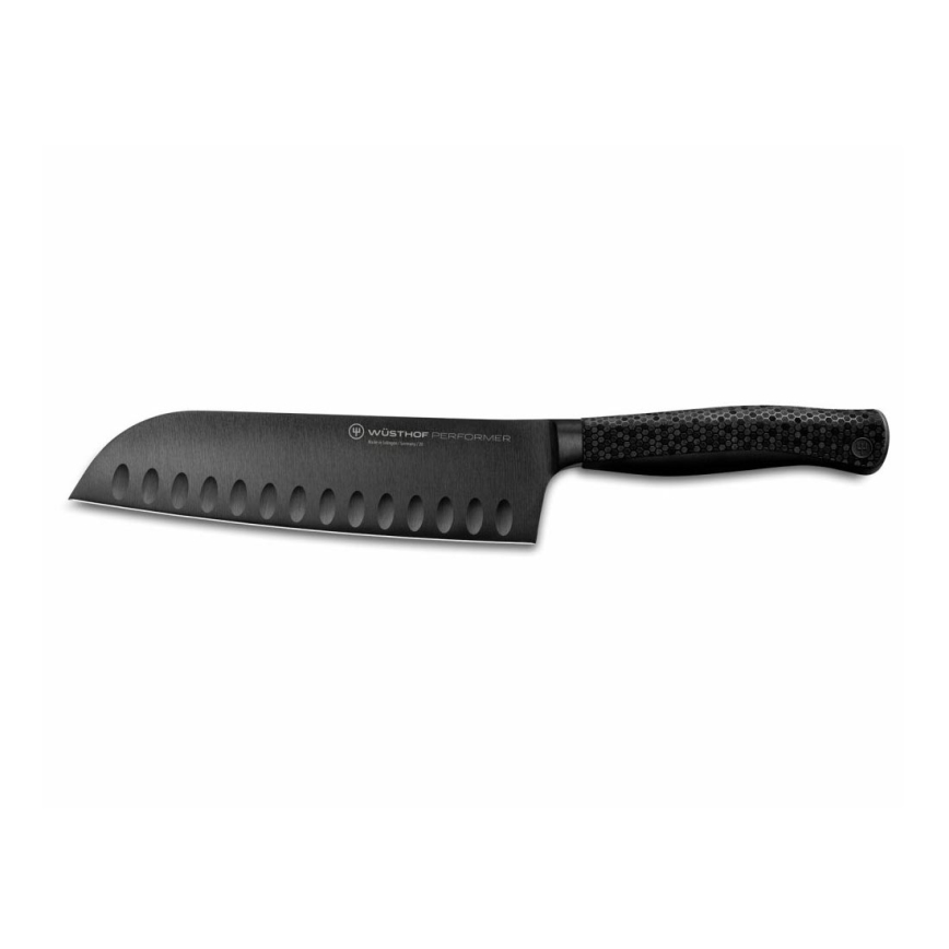 Wüsthof - Faca de cozinha santoku PERFORMER 17 cm preto
