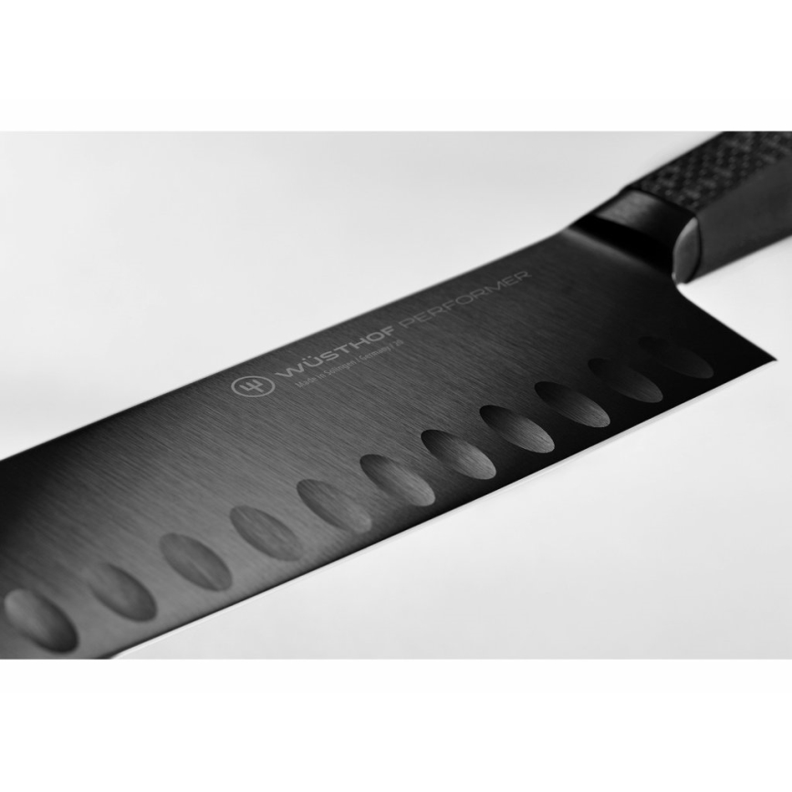 Wüsthof - Faca de cozinha santoku PERFORMER 17 cm preto