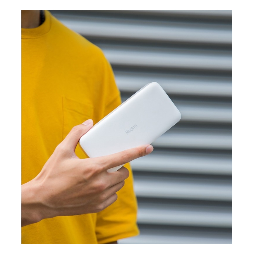 Xiaomi 20000 mAh Redmi 18W Power Bank de Carregamento Rápido Branca