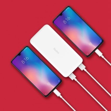 Xiaomi 20000 mAh Redmi 18W Power Bank de Carregamento Rápido Branca