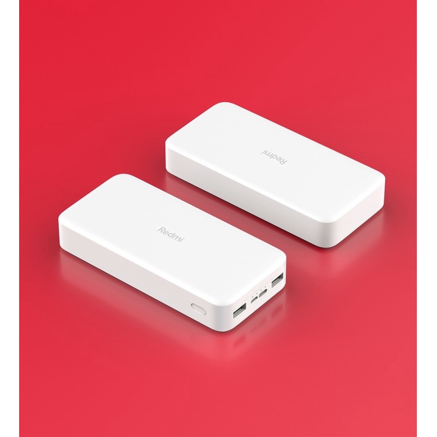 Xiaomi 20000 mAh Redmi 18W Power Bank de Carregamento Rápido Branca