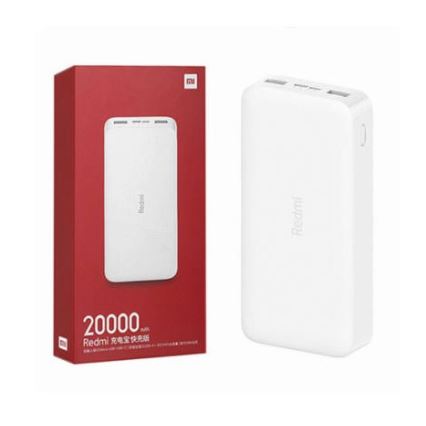 Xiaomi 20000 mAh Redmi 18W Power Bank de Carregamento Rápido Branca