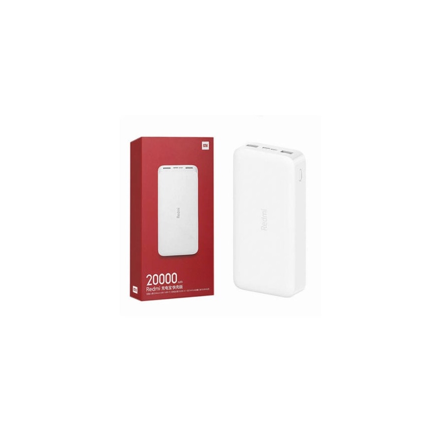 Xiaomi 20000 mAh Redmi 18W Power Bank de Carregamento Rápido Branca