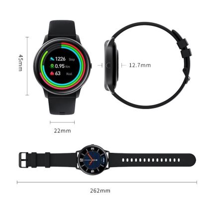 Xiaomi - Smart watch IMILAB Bluetooth KW66 IP68 preto