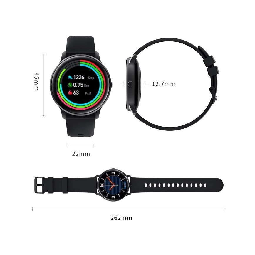 Xiaomi - Smart watch IMILAB Bluetooth KW66 IP68 preto