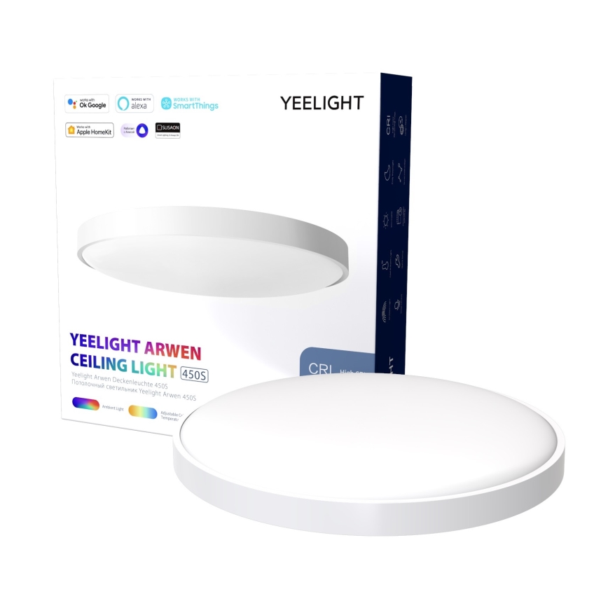 Yeelight - Iluminação de teto LED RGB com regulação ARWEN 450S LED/50W/230V CRI 90 + CR