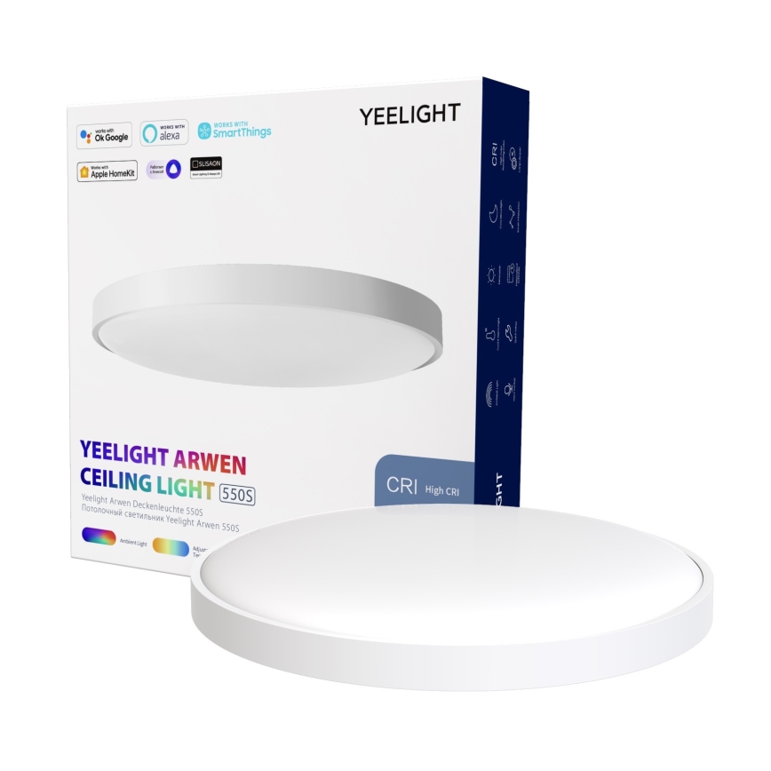 Yeelight - Iluminação de teto LED RGB com regulação ARWEN 550S LED/50W/230V CRI 90 + CR