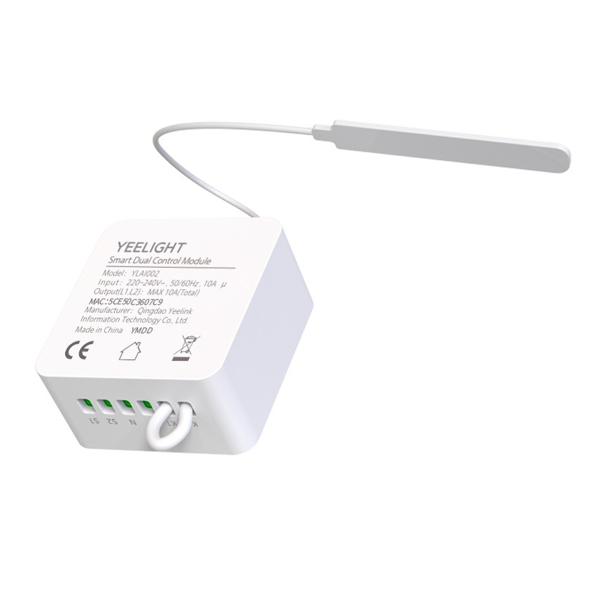 Yeelight - Interruptor para circuito elétrico 230V/10A WiFi/Bluetooth