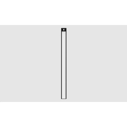 Yeelight - LED Iluminação para mobília recarregável com regulação com sensor LED/2,4W/2200 mAh 2700K 60 cm preto