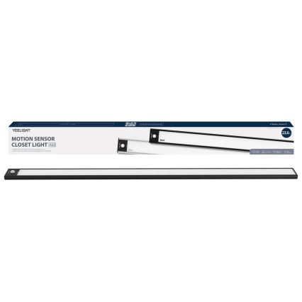 Yeelight - LED Iluminação para mobília recarregável com regulação com sensor LED/2,4W/2200 mAh 2700K 60 cm preto