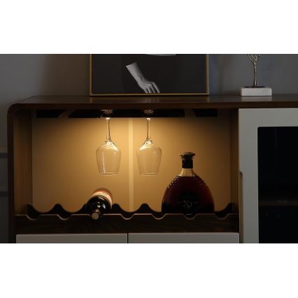 Yeelight - LED Iluminação para mobília recarregável com regulação com sensor LED/2,4W/2200 mAh 2700K 60 cm prateado