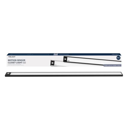 Yeelight - LED Iluminação para mobília recarregável com regulação com sensor LED/2,4W/2200 mAh 4000K 60 cm preto