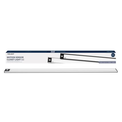 Yeelight - LED Iluminação para mobília recarregável com regulação com sensor LED/2,4W/2200 mAh 4000K 60 cm prateado