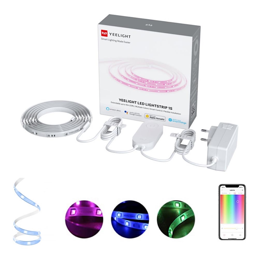Yeelight - Tira LED RGB com regulação LED/7,5W/230V Wi-Fi 2 m