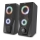 Yenkee - Altifalantes USB com retroiluminação RGB 6W/5V preto