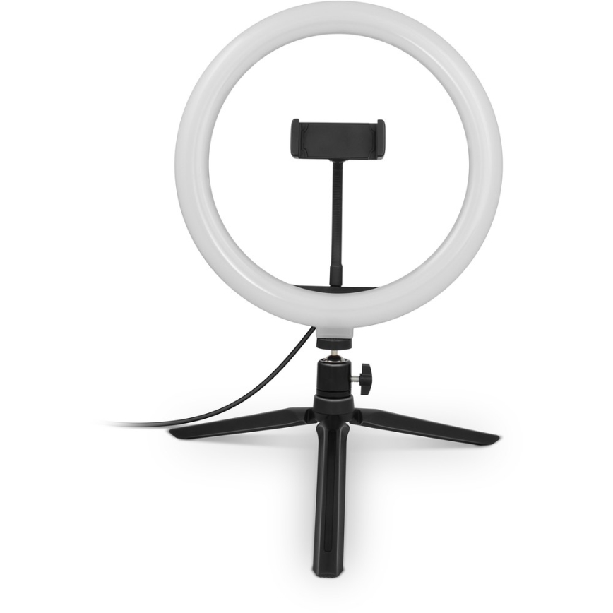 Yenkee - Candeeiro LED RGB Regulável com tripé e suporte para vlogging LED/5V + controlo remoto