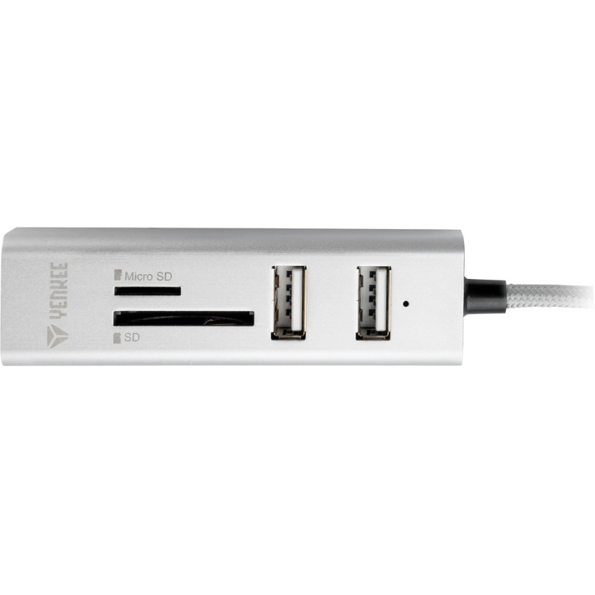 Yenkee - Divisor USB 2.0 e leitor de cartões