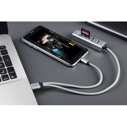 Yenkee - Divisor USB 2.0 e OTG e leitor de cartões