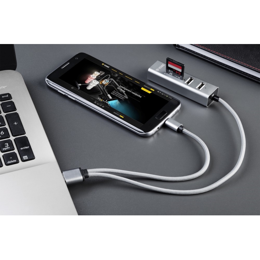 Yenkee - Divisor USB 2.0 e OTG e leitor de cartões