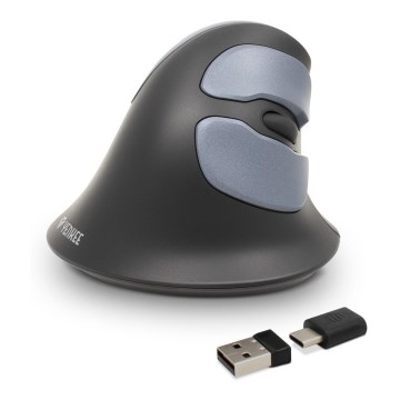 Yenkee - Rato ergonómico 1000/1600 DPI 1xAA preto
