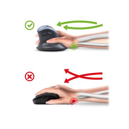 Yenkee - Rato ergonómico 1000/1600 DPI 1xAA preto
