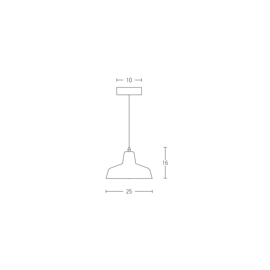 Zambelis 1655 - Candeeiro suspenso 1xE27/40W/230V betão