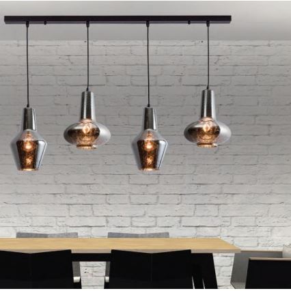 Zambelis 17151 - Candelabro suspenso 4xE27/40W/230V