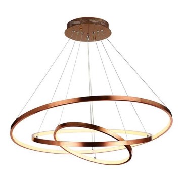 Zambelis 180031-D - Candelabro suspenso LED com regulação LED/135W/230V cobre