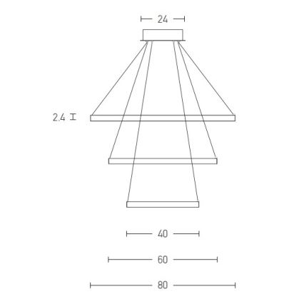 Zambelis 180031-D - Candelabro suspenso LED com regulação LED/135W/230V cobre